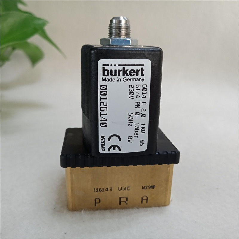 Burkert solenoid valve 6014C 2.0 FKM G1/4 PN 0-10bar 230V 00126140