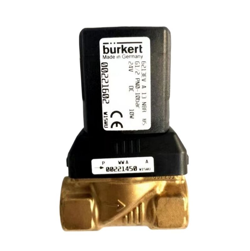 00308506 BURKERT Solenoid Valve G1 2/2 Normally Closed 25 Flow Hole FKM Sealed Brass Valve Body 8W 1-32bar