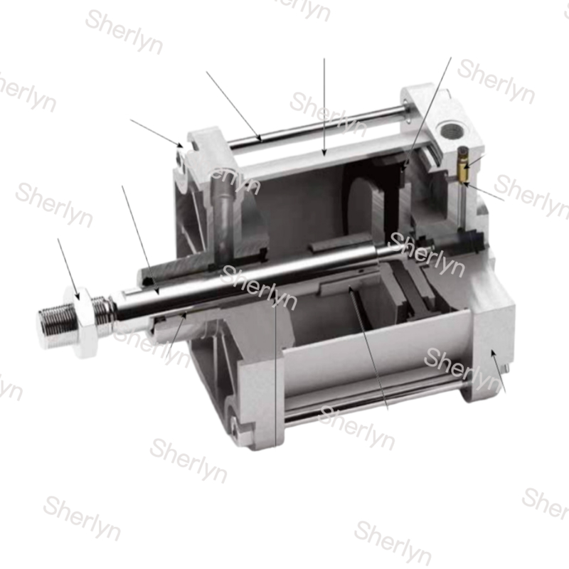 P1F Series PARKER ISO15552 P1F-S032MC-0075-0000 Double Acting Air Cylinder Automation Components