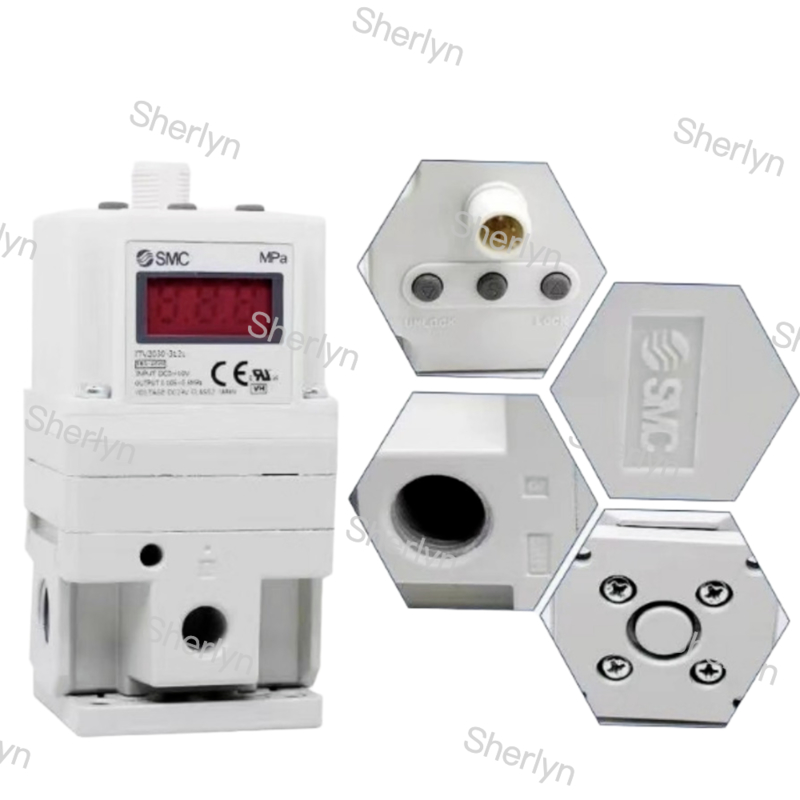 ITV1030-112 SMC Proportional Valve DC24V Current Type DC0~20mA Analog Output DC1~5V Connection Diameter 3/8