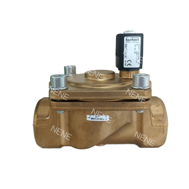 Burkert Solenoid Valve 00221851 6281 G3/4 2/2 Normally Closed 20.0 Flow Hole NBR Sealed Brass Valve Body AC24V 8W