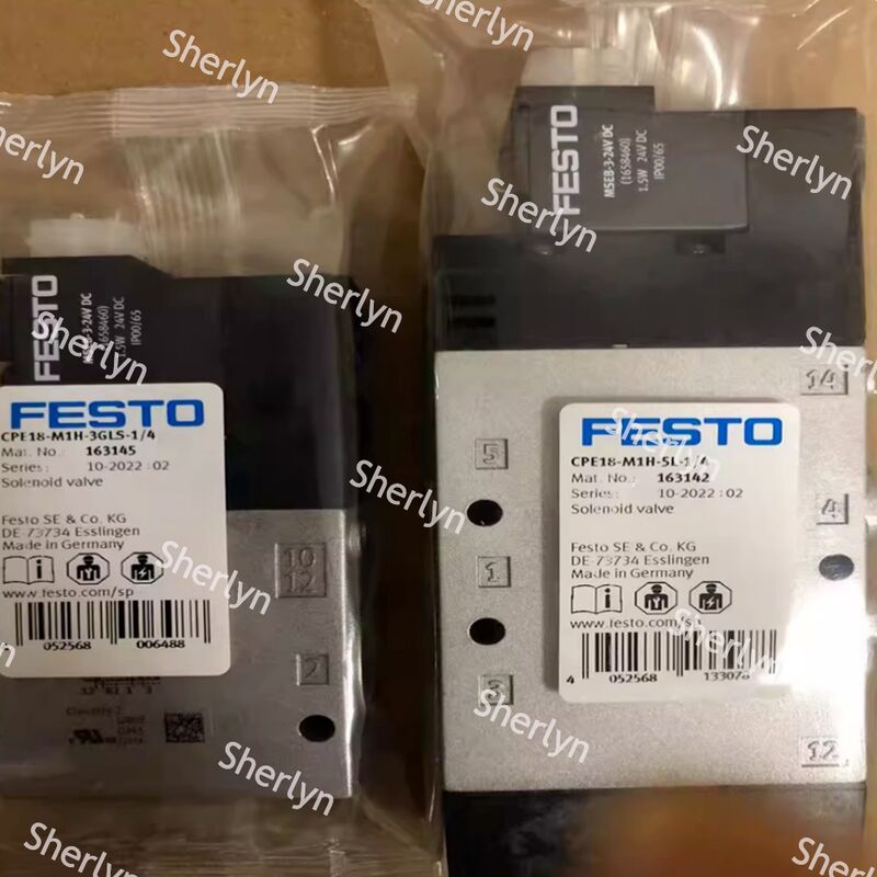 FESTO Air Solenoid Valve CPE18-M1H-3GL-QS-8 163149 3/2, Closed, Monostable
