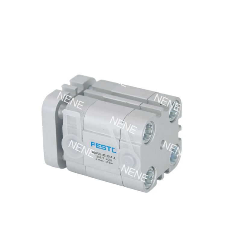 156845 Festo ADVUL-12-10-P-A Compact Pneumatic Cylinder Double Acting With Cushioning 12mm Bore 10mm Stroke