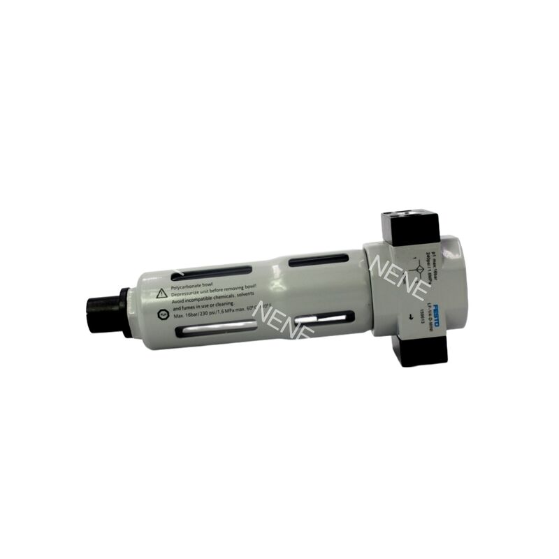 Zinc Alloy Filter Regulator Festo LFR-1/4-D-MINI-A 159635 G1/4 40μm Fully Automatic Drain 0.5-12bar With Pressure Gauge