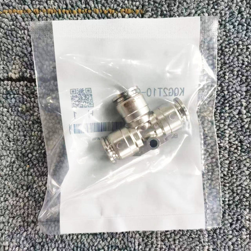 KQG2T10-00 10mm T-type one touch fitting、SMC SUS316 pneumatic tee connector T branch tee connector、three-way equal diameter splitter