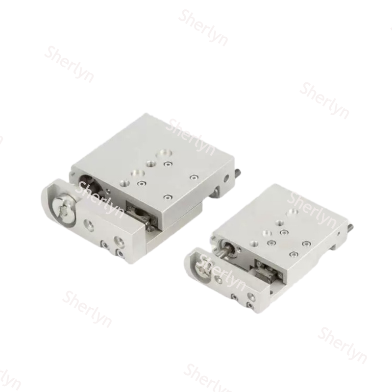 Space Optimized Mini Linear Drive FESTO SLF-10-30-P-A 170507, 10Bore 30Stroke Oxidized Aluminum Ball Bearing Guided Cylinder With Tunable End Stop Cushion
