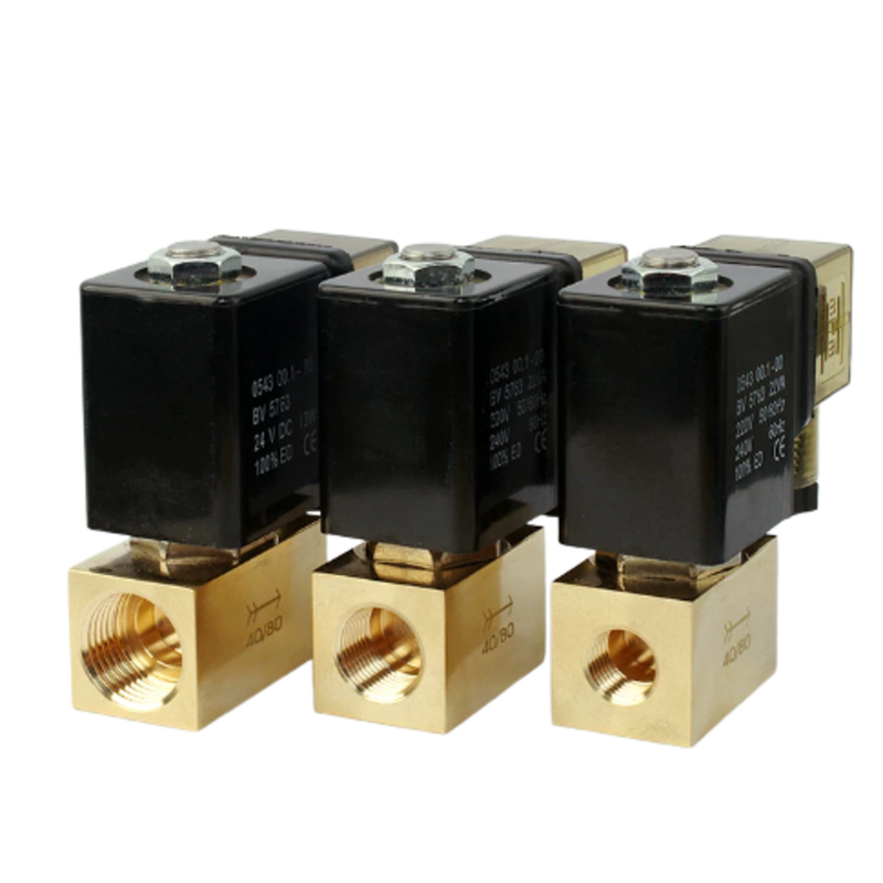 JT22-02 Brass Pneumatic Solenoid Valve 2 Way Normally Closed Temperature Range 30 To 120 ℃ Ideal For Fluid Control Systems