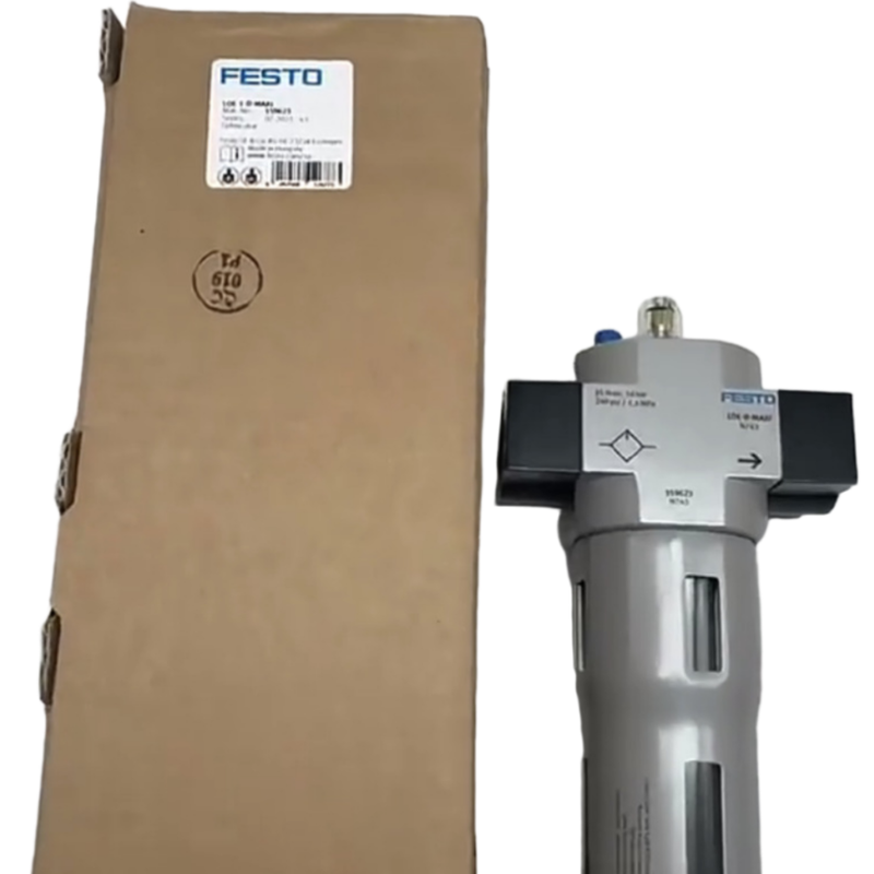 Industrial Dust Filter FESTO LF-3/4-D-MAXI-A 40μm Manual Drain Anti-Corrosion Zinc Alloy Structure