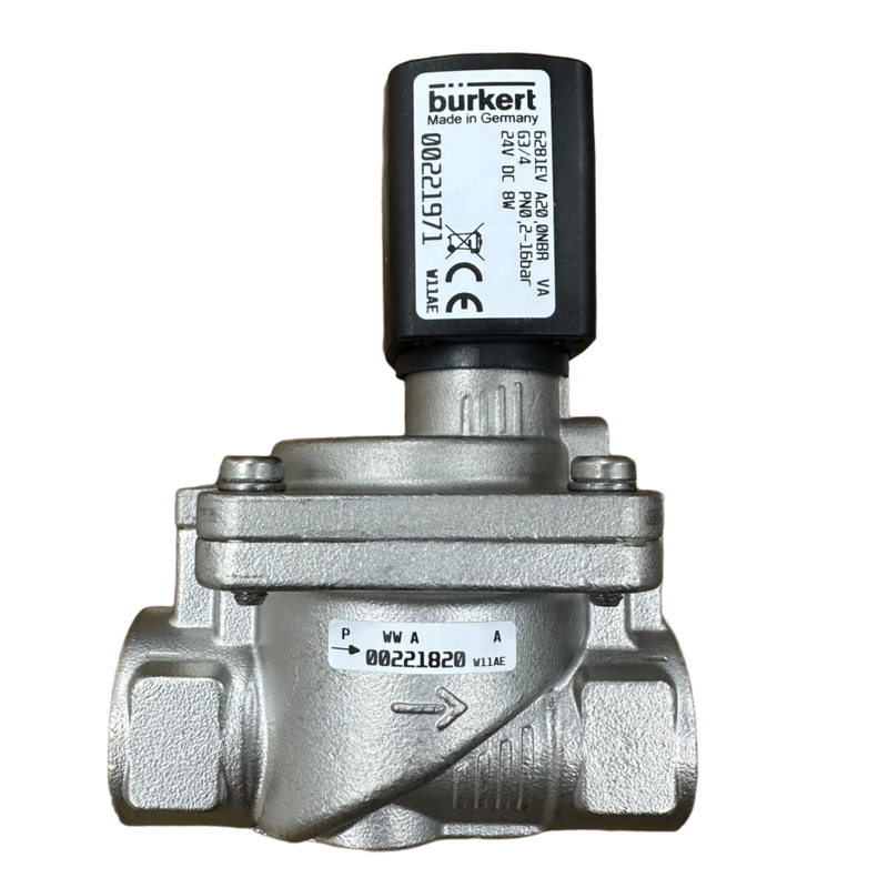 6281 Series Stainless Steel Pneumatic Solenoid Valve 2 Way Normally Closed Valve Function Port Sizes G3/8″ To G2″ Ideal For Pneumatic Automation