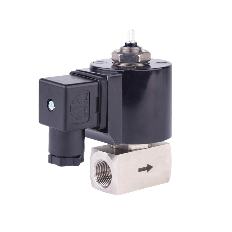 Spring Return Solenoid Valve 8.16AAS030B  PTFE Seal Material 3/8 Inch Port Size Orifice Size 3mm