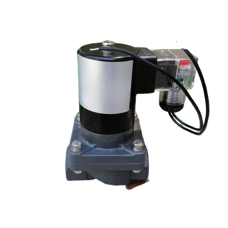 UPVC Body Material Pneumatic Solenoid Valve FF1U50B50 Suitable for Chemical Working Media Operating Orifice Size 50mm