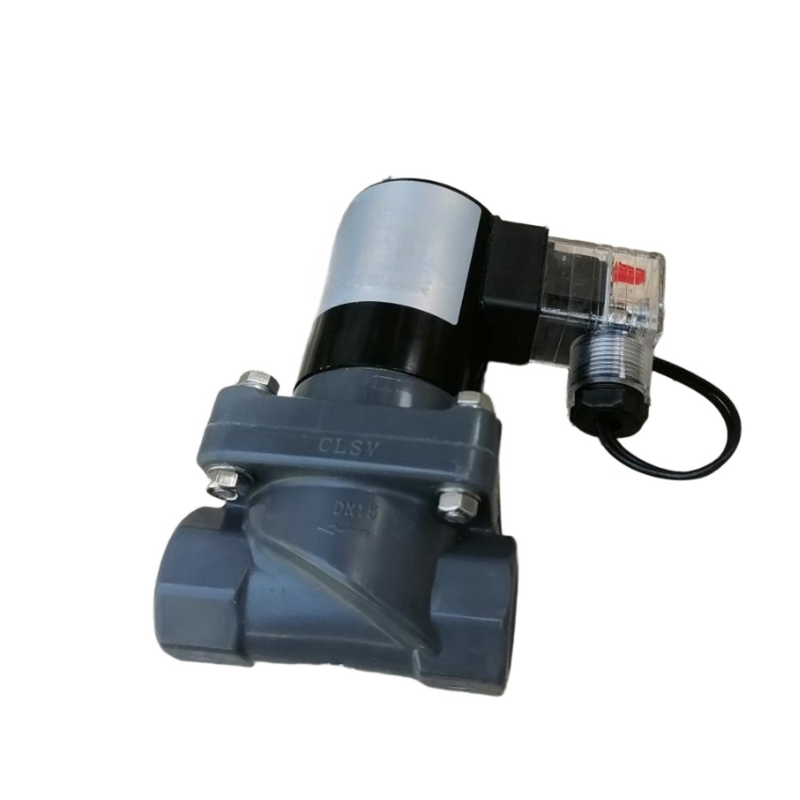 1-1/4'' Port Size FF1C32B32 32mm Orifice Size CPVC Body Pneumatic Solenoid Valve 2 Way NC Alkali Compatible Valve
