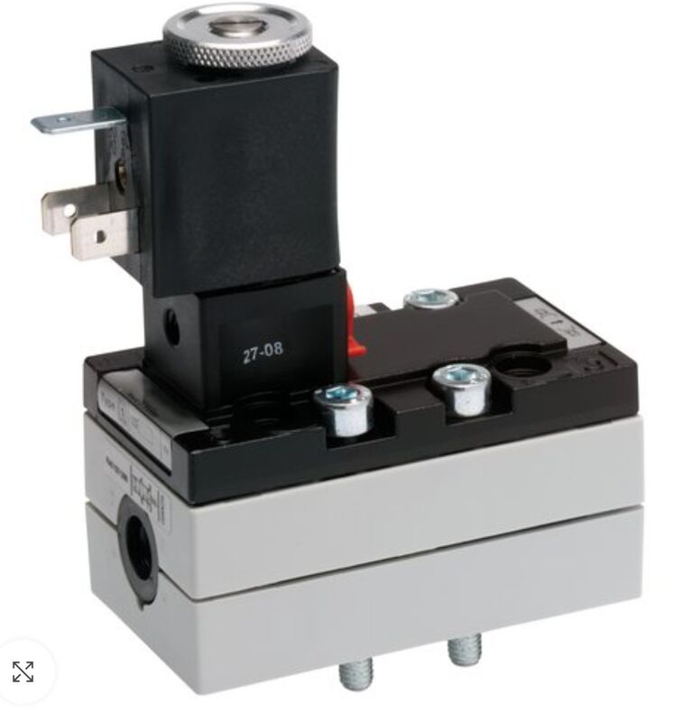 AVENTICS CD07 Pneumatic Solenoid Valve with 24V DC / 230V AC Voltage IP65 Protection and G1/4 Port Size