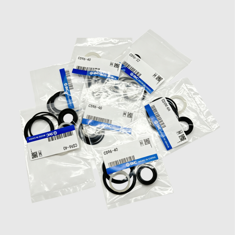 SMC CQ2 Series Cylinder Seal Kit with NBR Seal Material for 12-100mm Bore Sizes and CQ2 Series Compatible Pneumatic Cylinders
