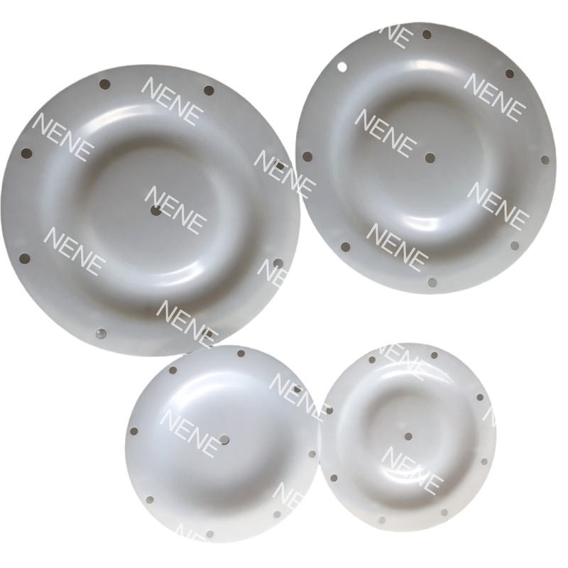 QBY80 QBY100 Diaphragm 450MM Outer Diameter 8 Holes White Large Flow Membrane For Corrosive Liquid Pump