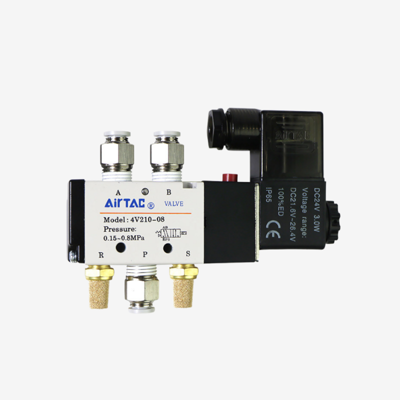 Airtac 4V310-08 Industrial Air Solenoid Valve Good Sealing Stability Low Starting Pressure Suitable For Automation Assembly Line Pneumatic Control System
