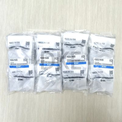 CE SMC KQG2L16-03S Pneumatic Hose Fittings Threaded Connection Fluid SS316