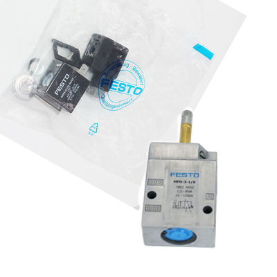Festo MFH-3-1/8 7802 Electrical Solenoid Valve AC220V Mechanical Spring Reset