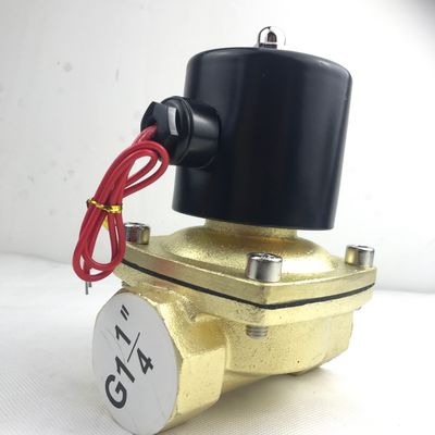 Normally Open 2W350-35 1 1/4 Inch Pure Brass Solenoid Valve Water Air Valve NO