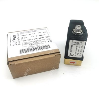 00125301 Solenoid Valve Burkert 6013 Type Direct Acting G1/4 Inch 2/2 Normally Closed 3.0 Flow Hole FKM Sealed Brass Valve Body 24VDC 8W 0~6bar
