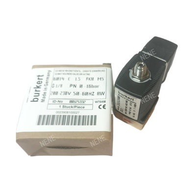 G1/4 Burkert Solenoid Valve 00125302 6013 Type Direct Acting Inch 2/2 Normally Closed 3.0 Flow Hole FKM Sealed Brass Valve Body 24VAC 8W 0~10bar