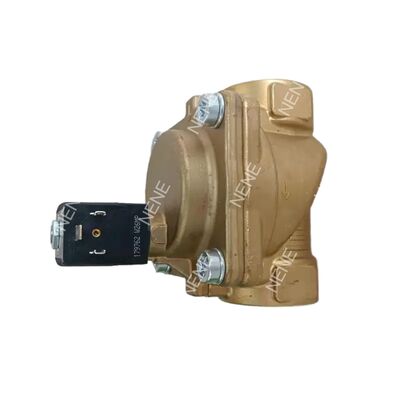 Burkert Solenoid Control Valve 00322508 6281 G3/8 2/2 Normally Closed With Manual Control 10.0 Flow Hole NBR Sealed Brass Valve Body DC24V 8W 0.2-16bar -10~+80 ℃ BURKERT