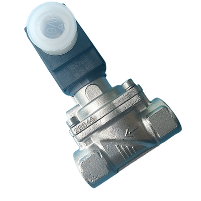 FKM Sealed 2 Position 2 Way NC Servo Diaphragm Solenoid Valve Burkert 6281 Series G1 1/2 Port Size Corrosion Resistant Stainless Steel Housing 40mm Orifice 00222004 00222005 00222006