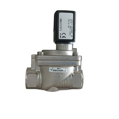 Burkert Type 6281 High Temperature Resistant Solenoid Valve 00221989 00221990 00221991 G1/2 Female Thread 2/2 NC Stainless Steel Body FKM Seal 13.0 Flow Orifice 8W Coil  DC24V AC24V AC220V