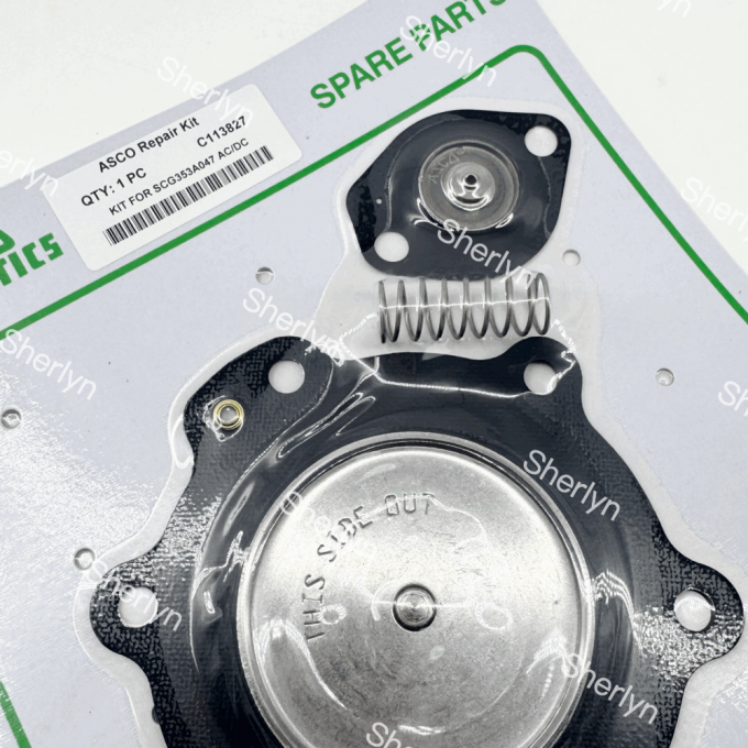 Membran-Reparaturset C113827 Für ASCO Impulsventil SCG353A047 – Für Staubsammler DN40, 3,8 Cm